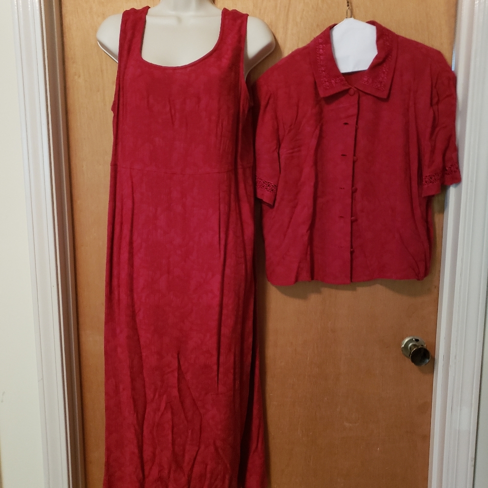 Karin Stevens Dress with matching jacket, size 12P